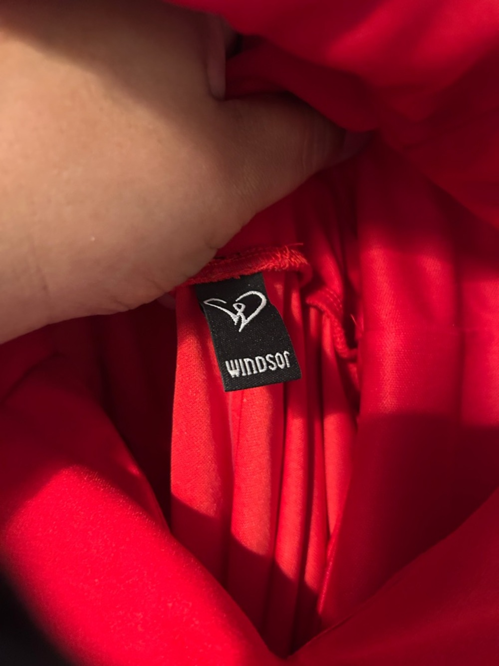 Windsor Red High-Low Prom Dress - Picture 3 of 7